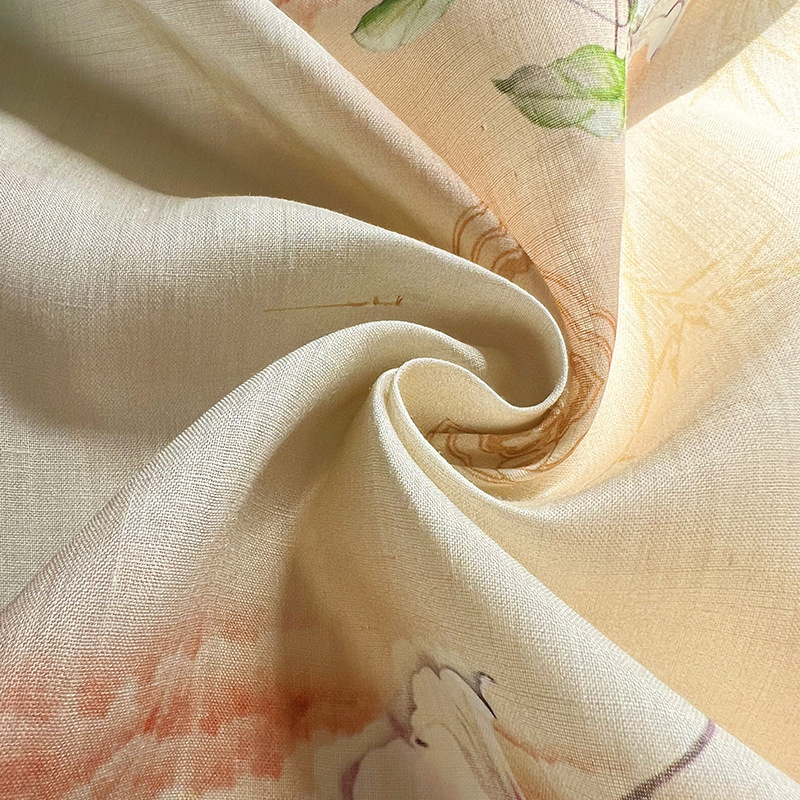 L100cm X W140cm 純粋なラミーユリデジタルプリ - Summer Clothing Wholesale のレビューと価格