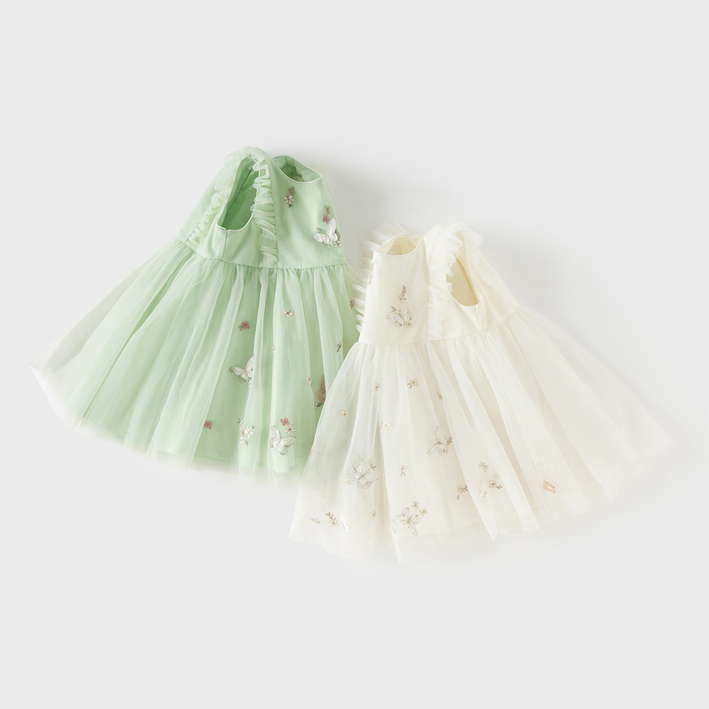 デイブベラ刺繍レースメッシュプリンセスドレス女の子ベビー子供 - Summer Clothing Baby Girl のレビューと価格