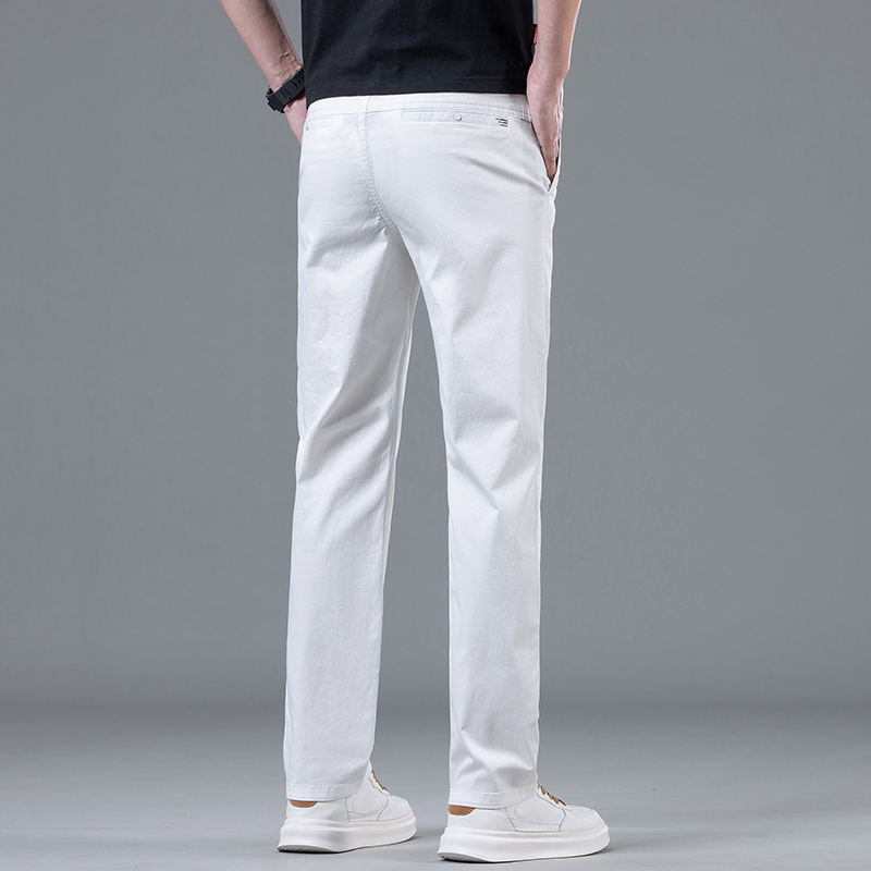 夏のメンズライトフィットストレートホワイトパンツデイリーカジ - Summer Clothing Brands のレビューと価格